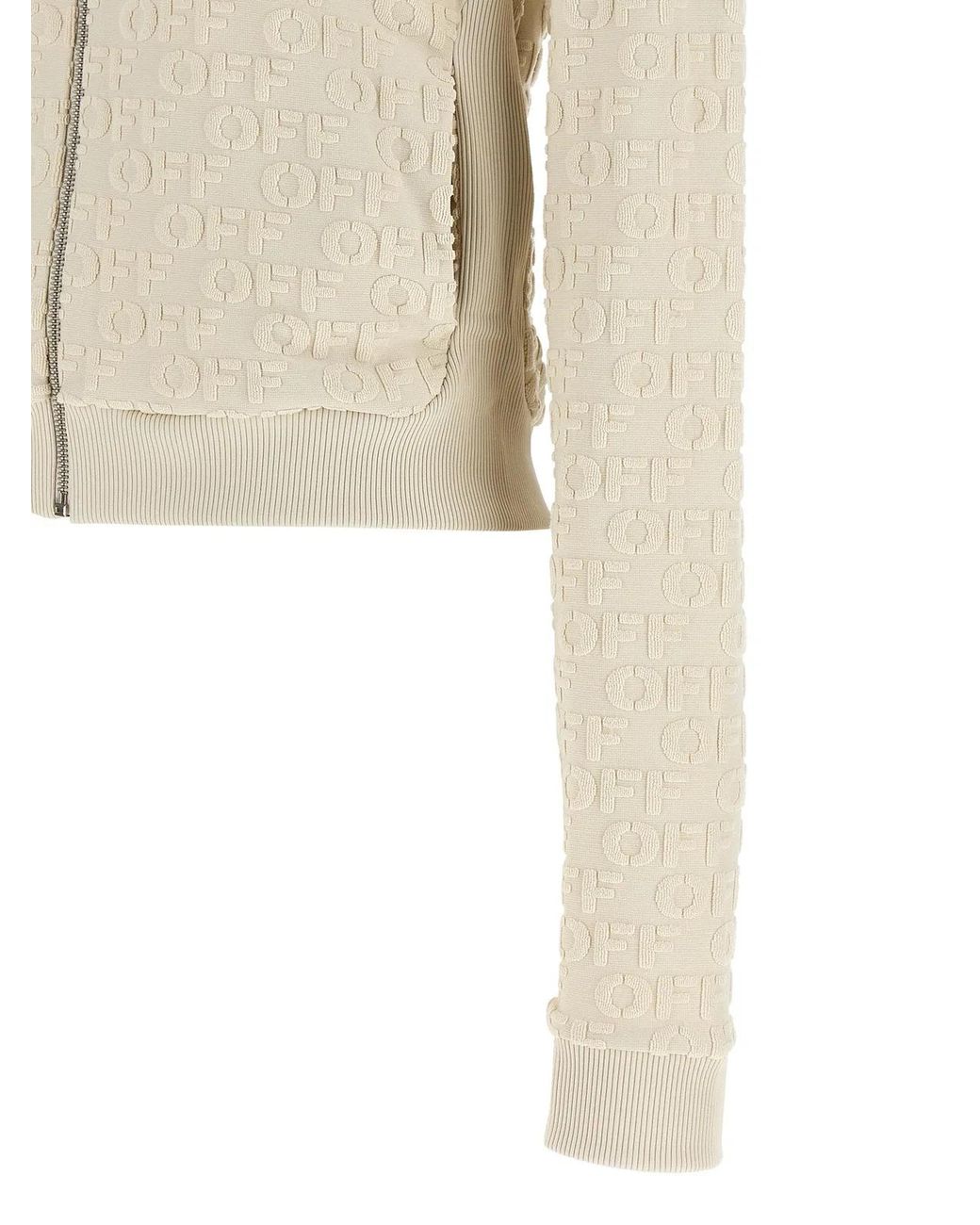 Off-White c/o Virgil Abloh Natural 'Terry Off' Sweatshirt