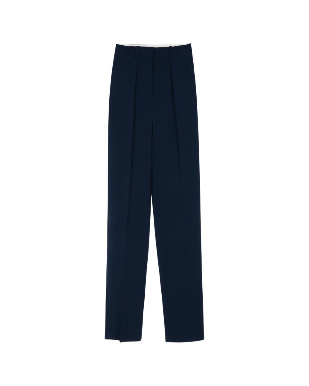 Elisabetta Franchi Blue Tailored Pants With Sleek Silhouette