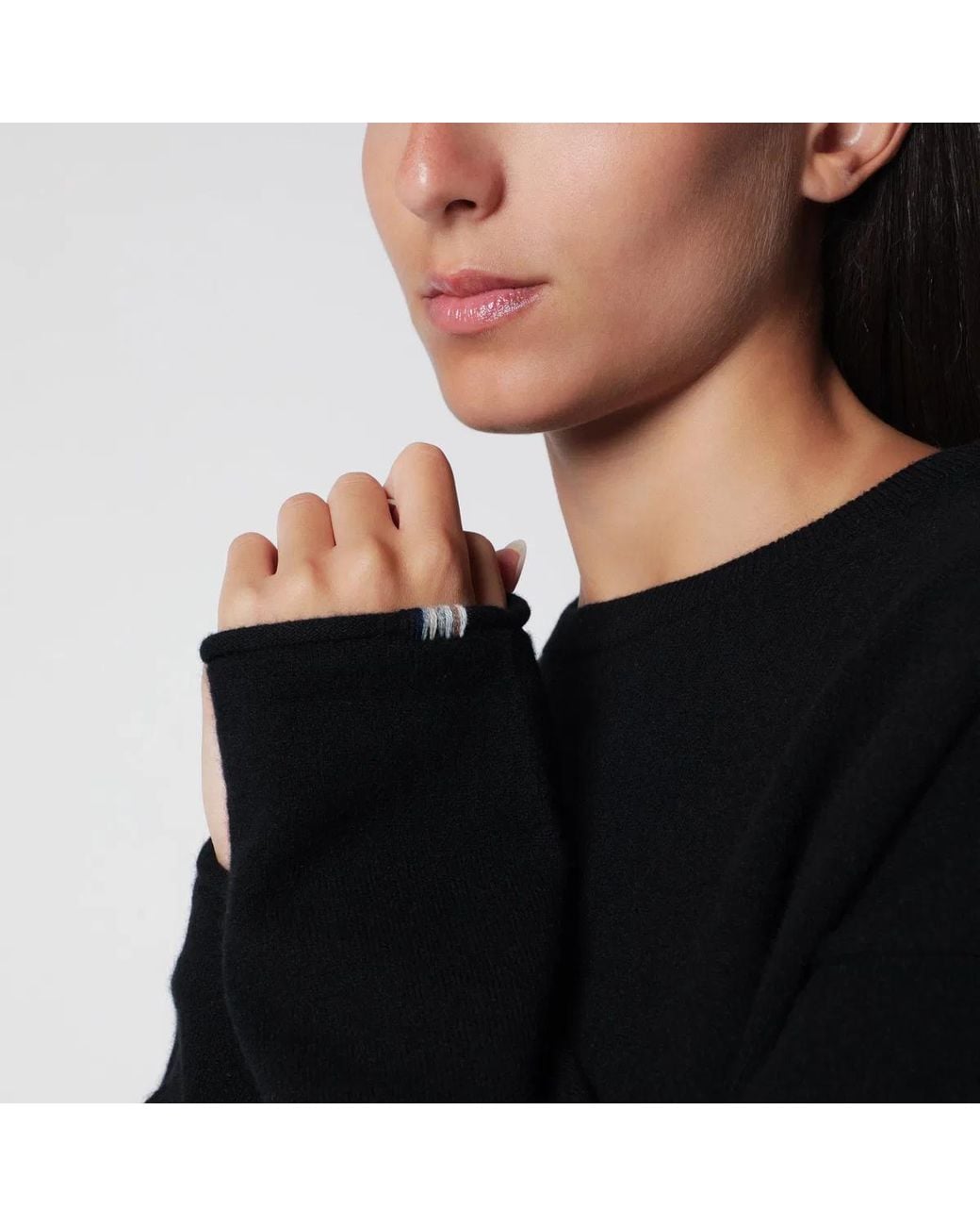 Extreme Cashmere Black Paolo Raven Cashmere Sweater