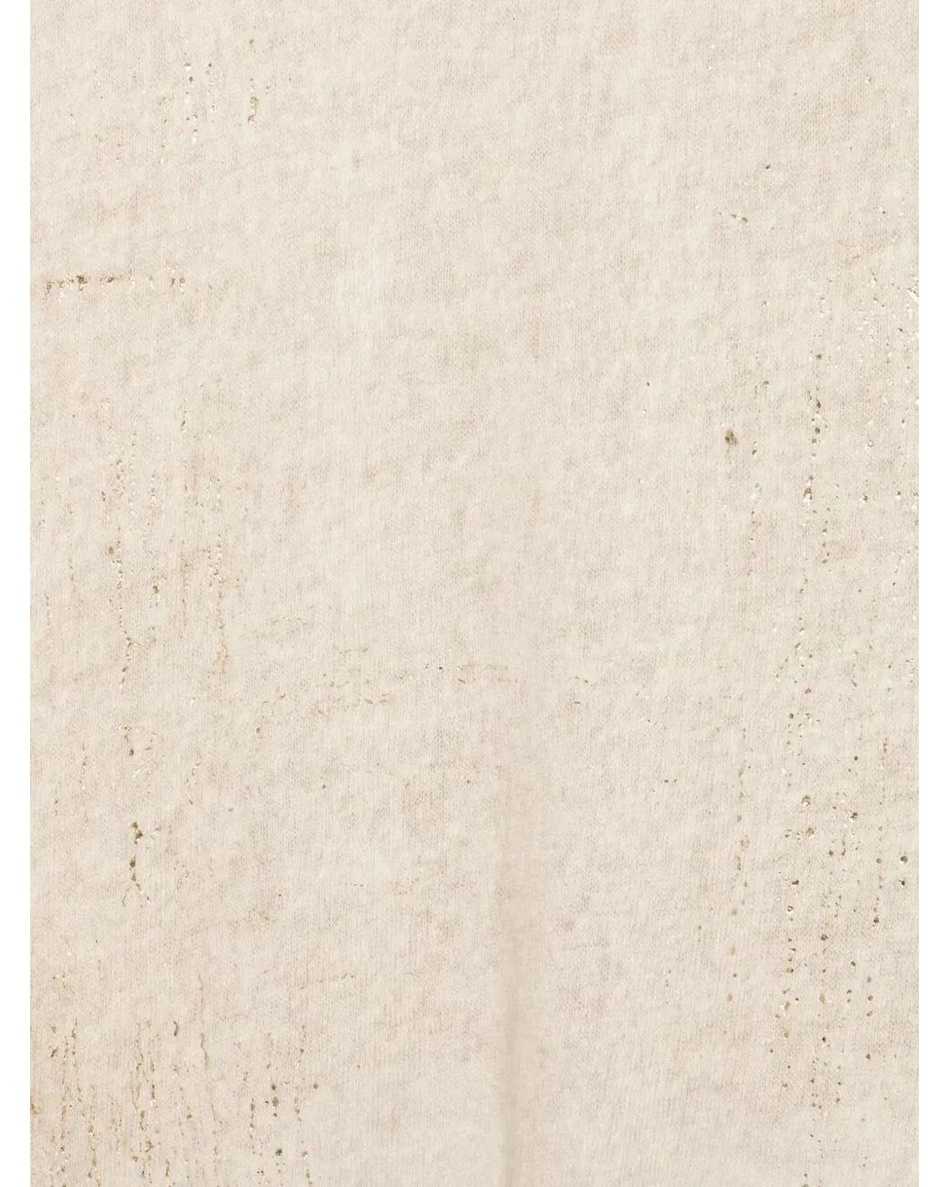 Avant Toi White Bicolor Cashmere Scarf 185X90