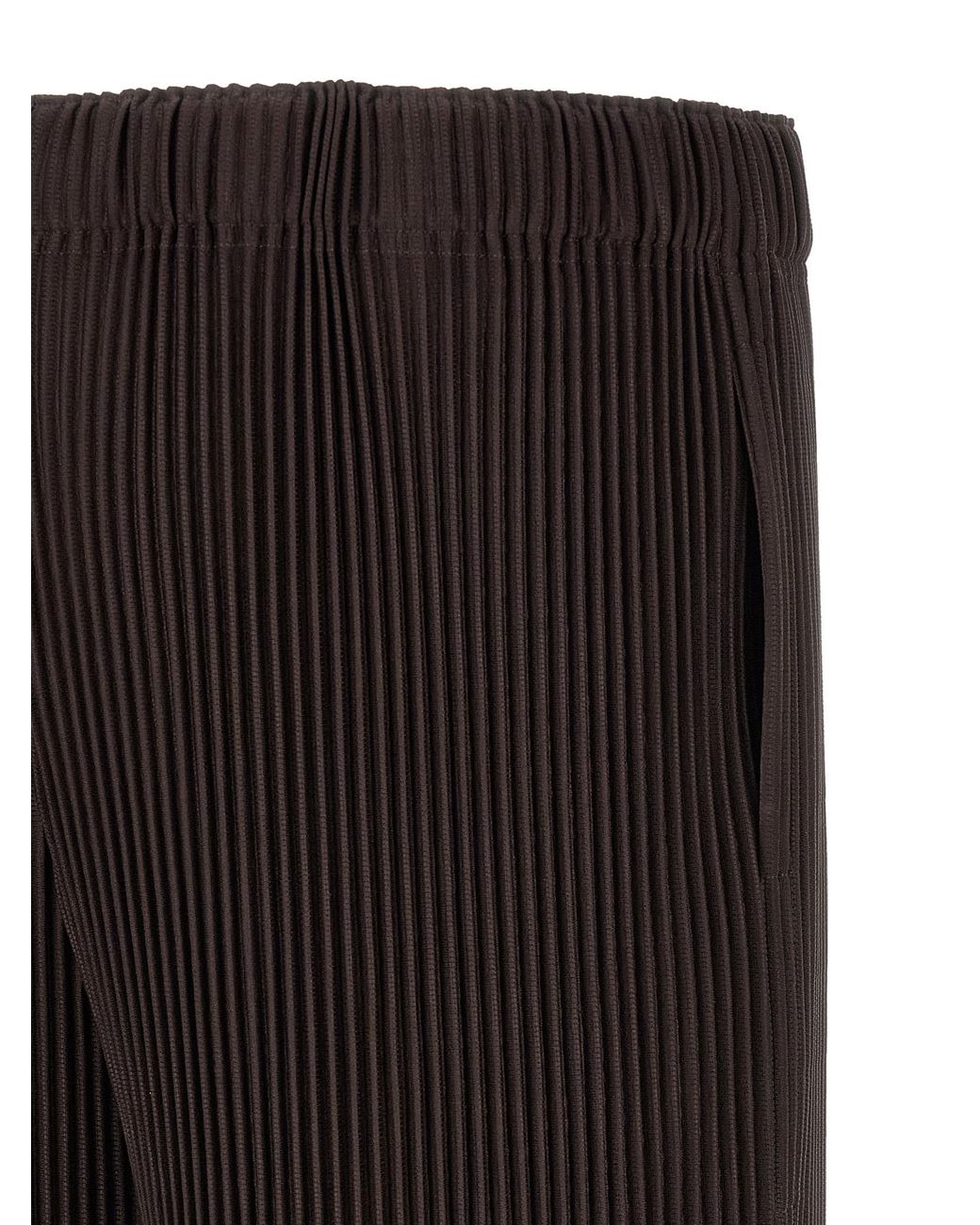 Homme Plissé Issey Miyake Black 'Wear Or Wrap' Bermuda Shorts for men