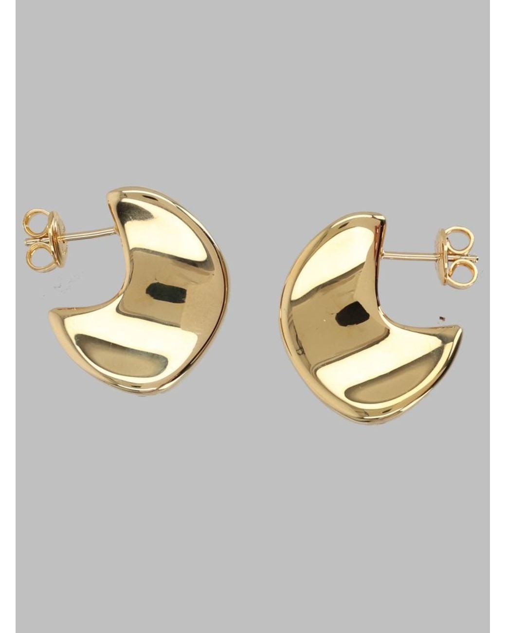 Bottega Veneta Metallic Disc Mini Stud Earrings