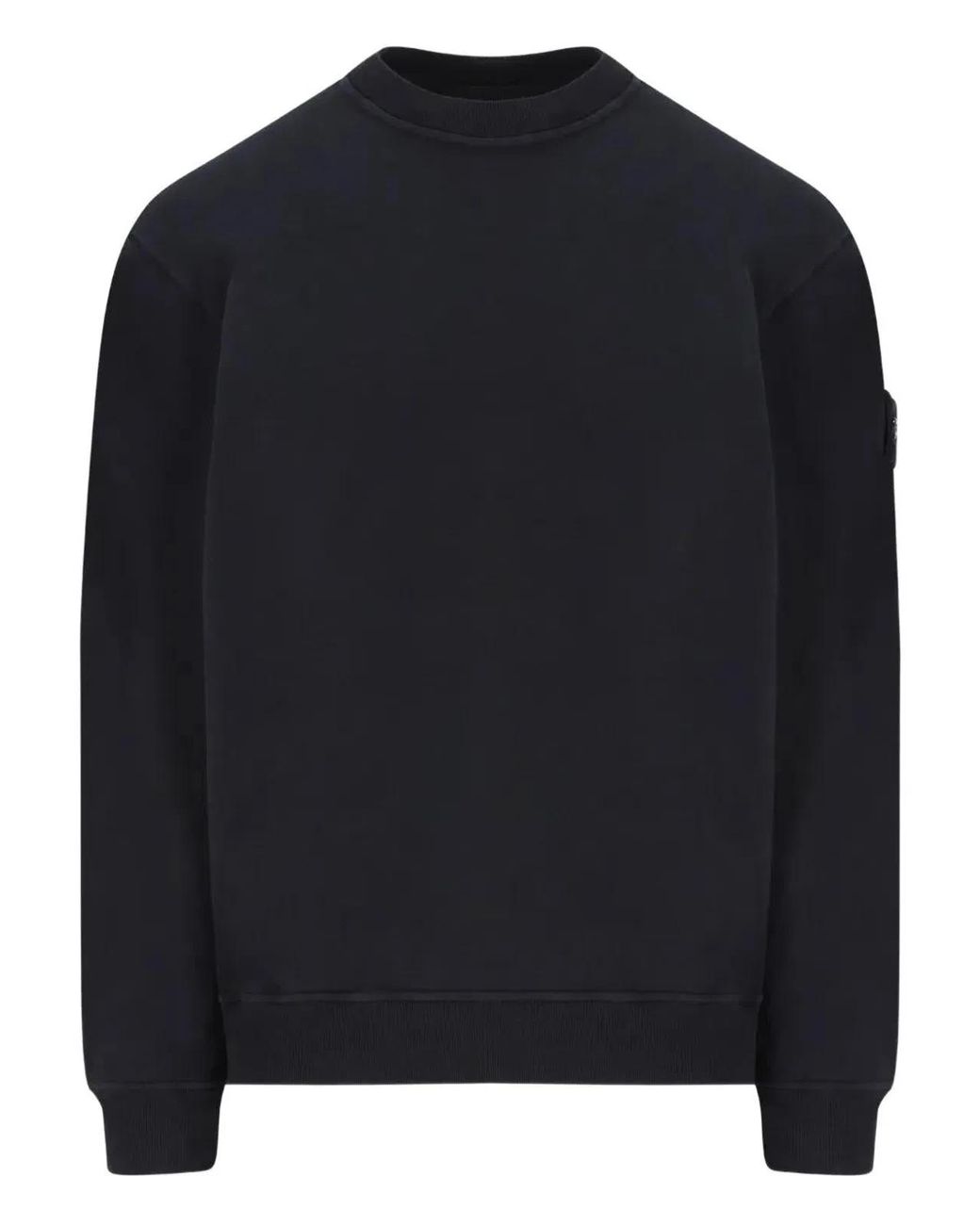 Stone Island Blue Cotton Sweatshirt With Patch Pockets for men