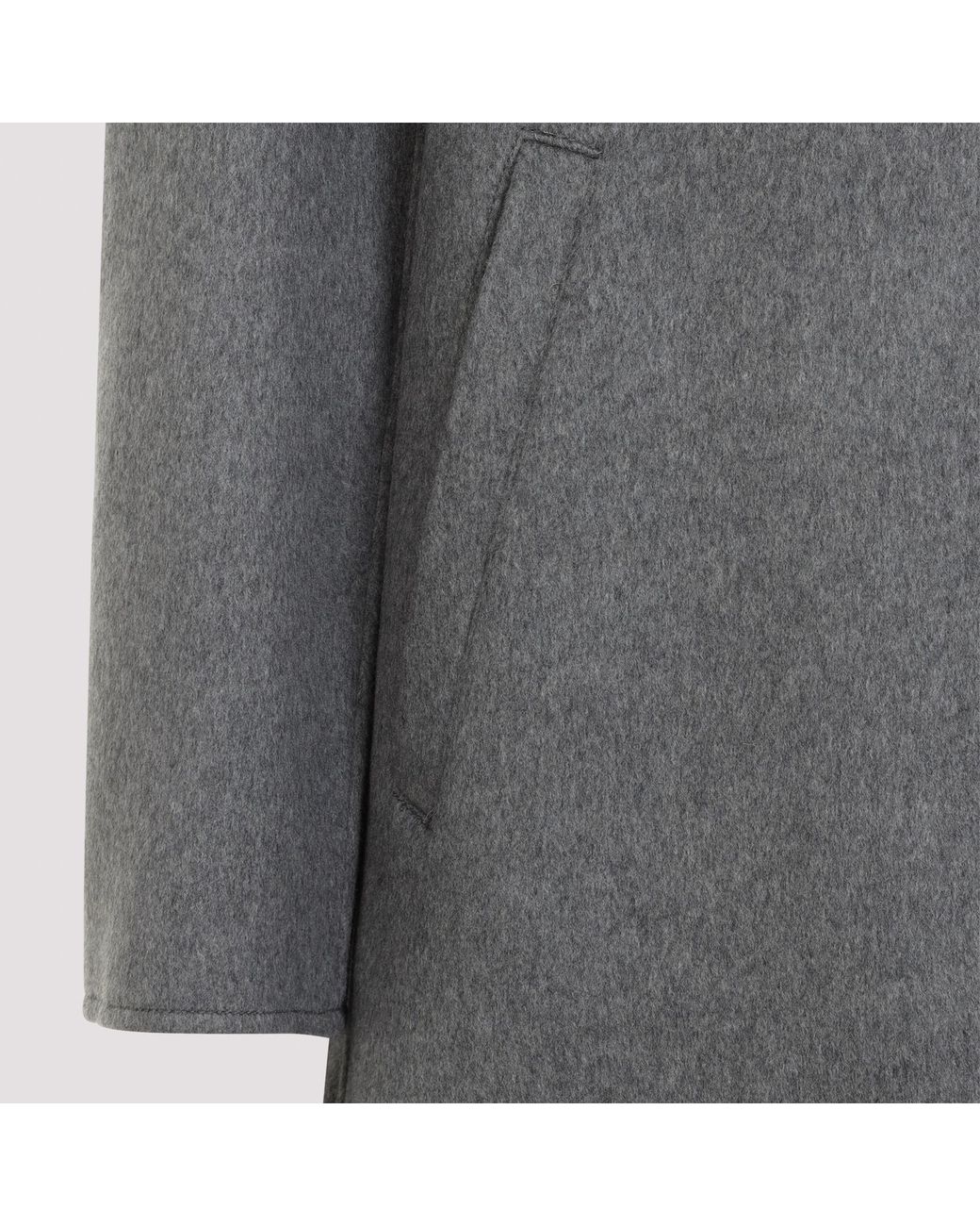 AMI Gray Carbone Coat for men