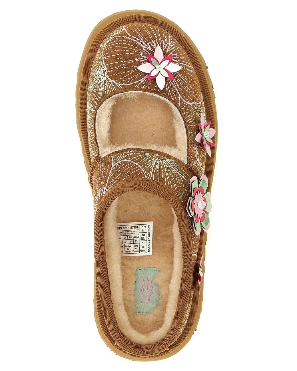 Ugg Brown 'Bea Mary Jane Meadow' Sabots