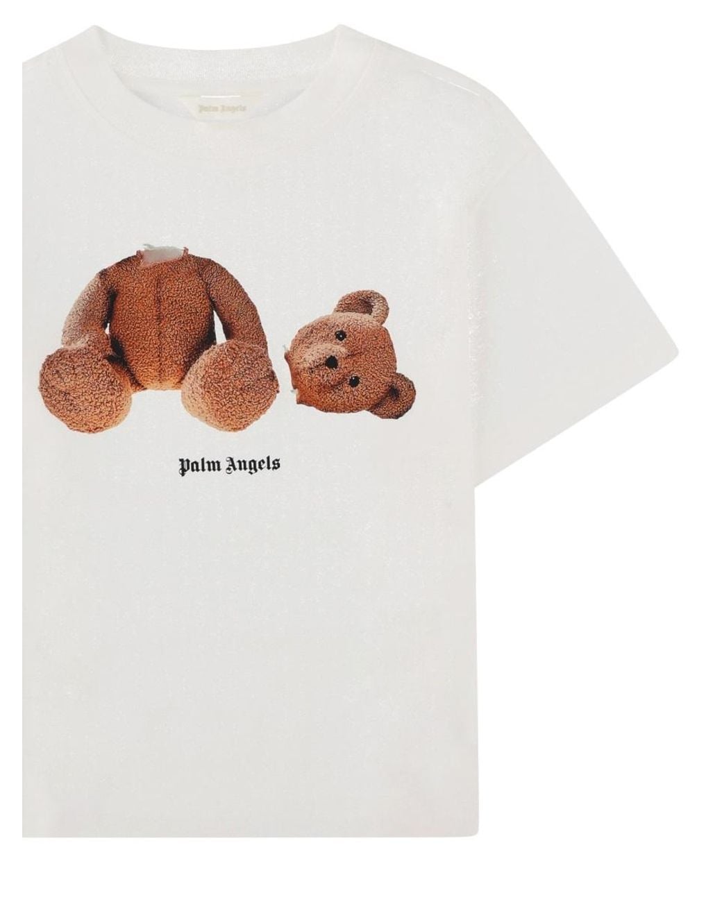 Palm Angels White Jersey T-Shirt Boy