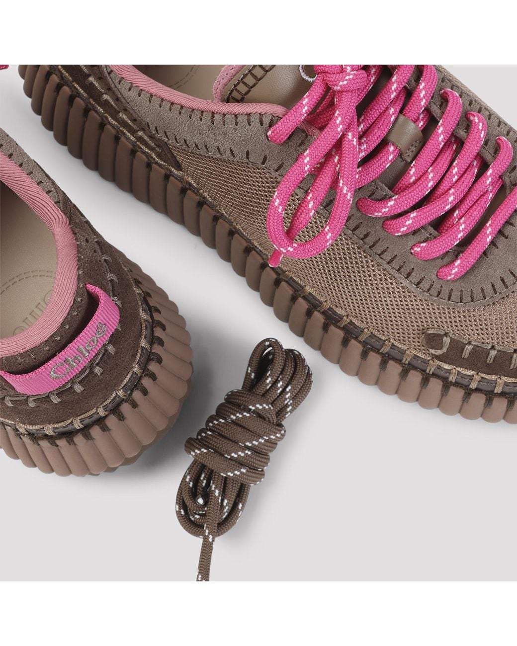 Chloé Brown Darkness Nama Sneakers