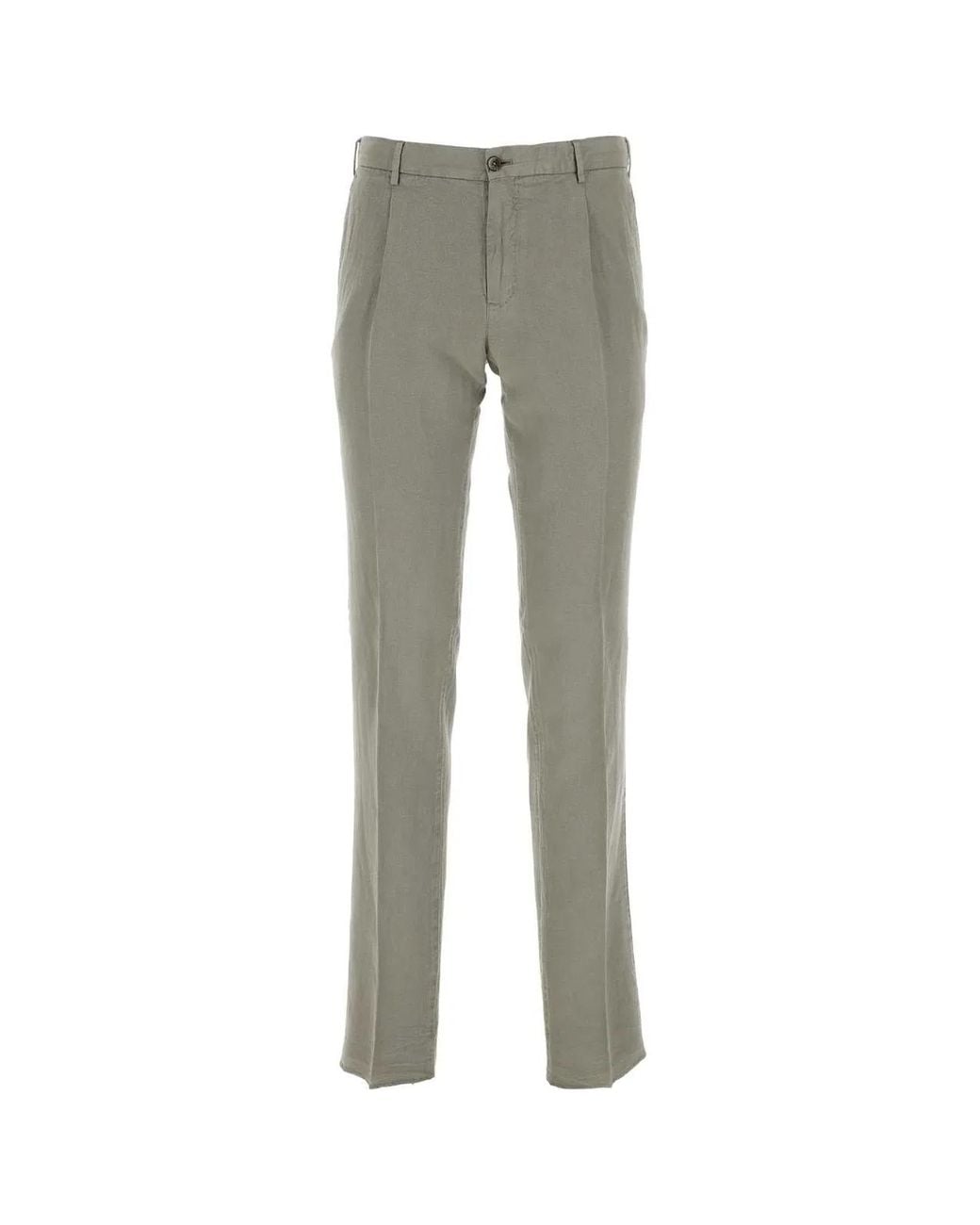 PT Torino Gray Lyocell Blend Pant for men