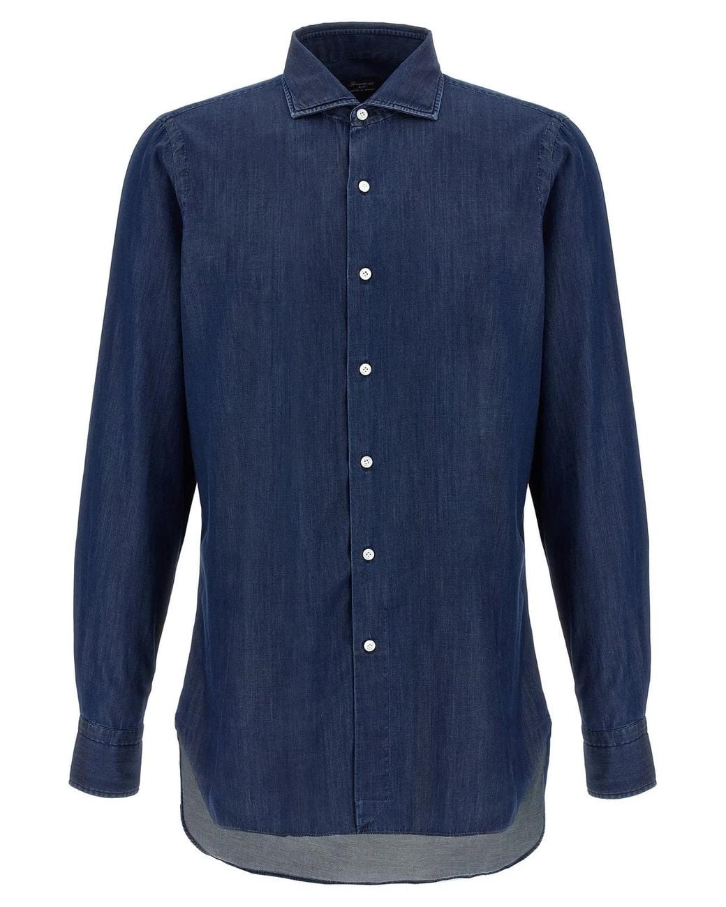 Finamore 1925 Blue 'Napoli' Shirt for men