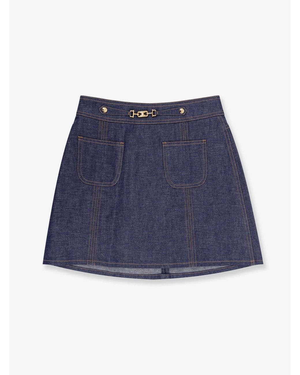 【CELINE】 ウール trapeze mini skirt ミニスカート RJ00M0774 CELINE】 ウール trapeze mini skirt ミニスカート RJ00M0774