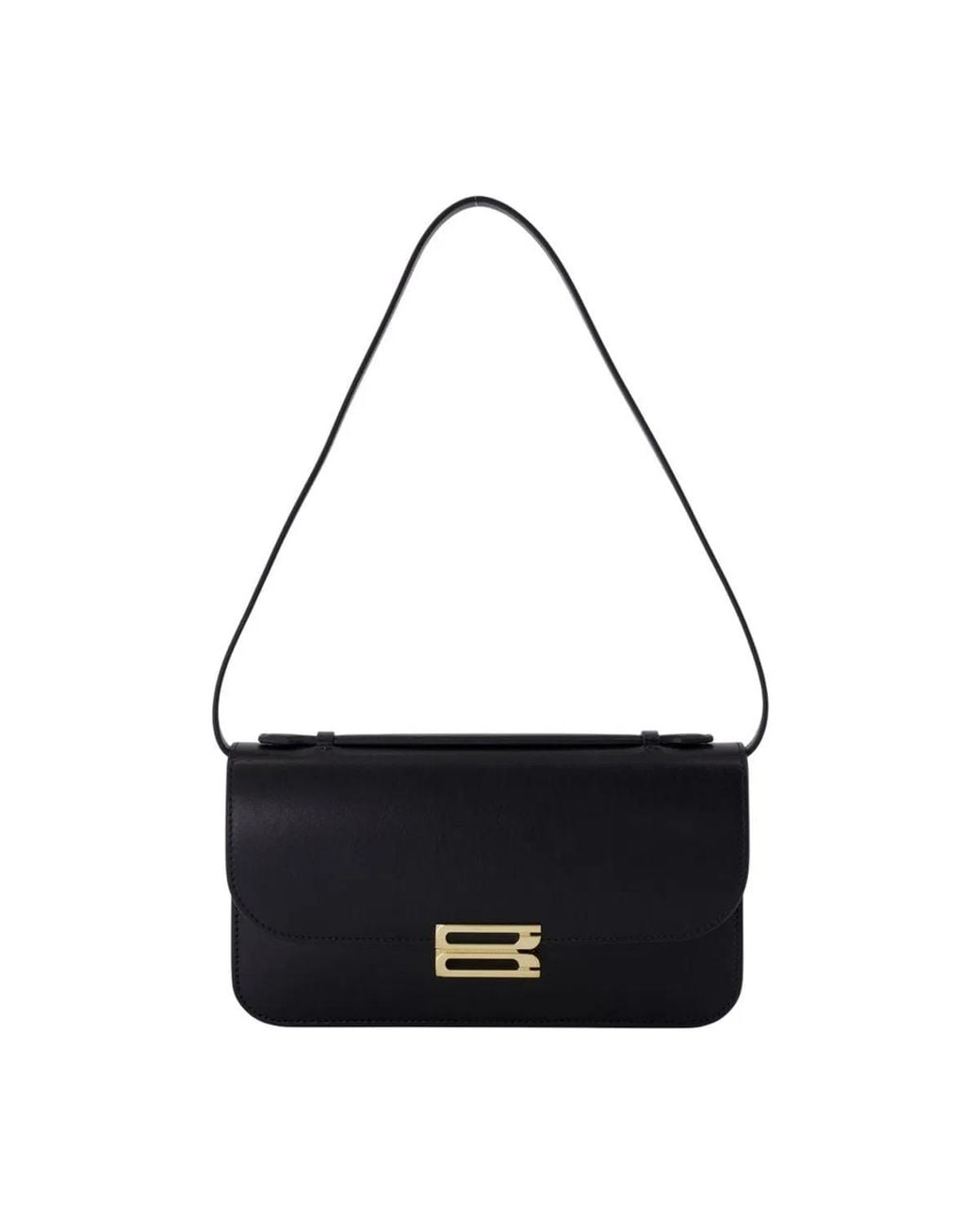 Victoria Beckham Black Midi Dorian Pochette Pouch