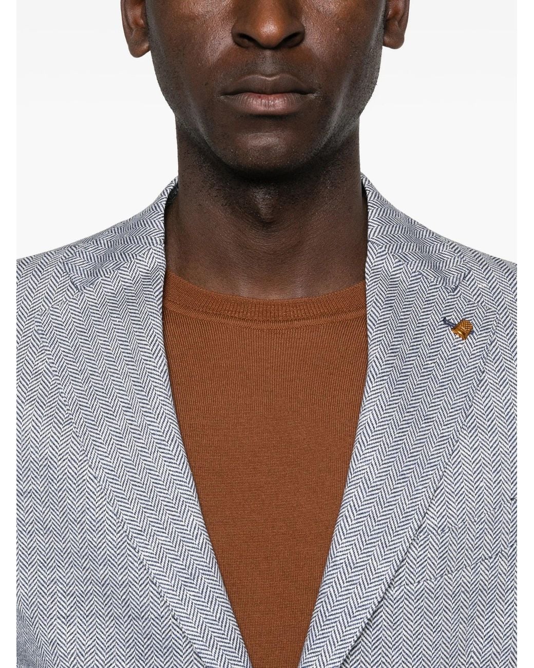 Latorre Gray Linen Cotton Jacket for men