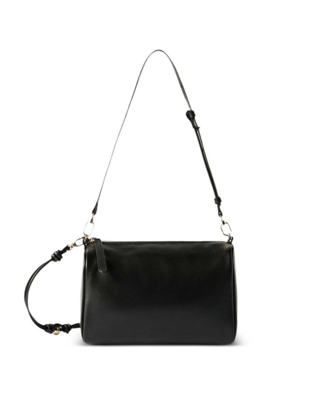 Furla Black Talia Mini – Leather Shoulder Bag