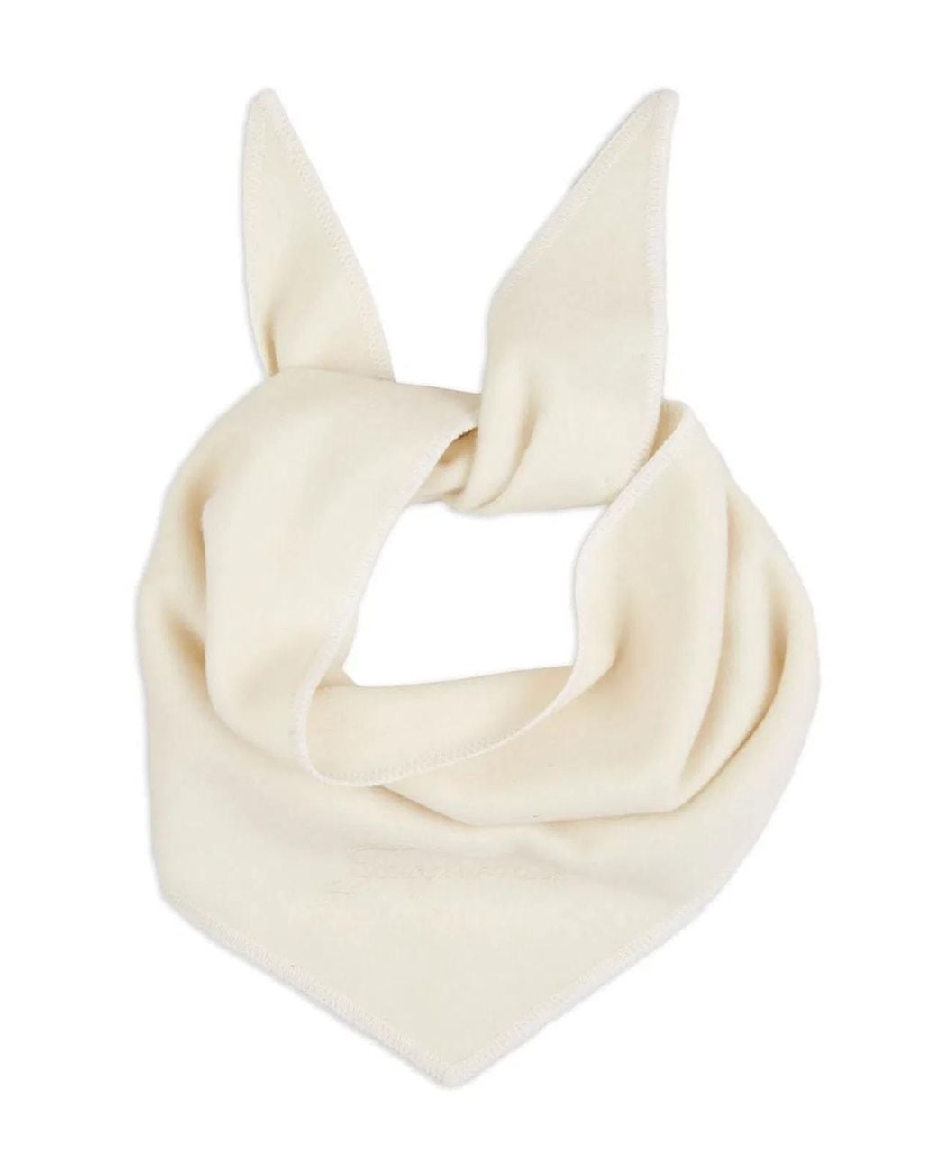Jacquemus White Off- Wool Blend Triangular Accessories