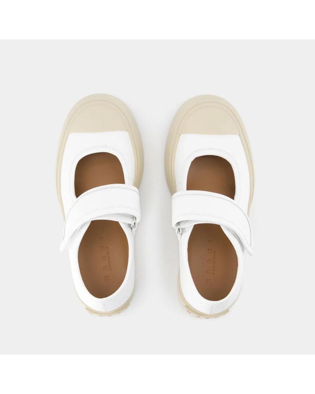 Marni White Mary Jane Sneakers