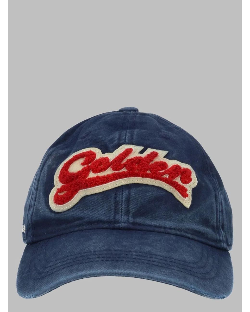 Golden Goose Deluxe Brand Blue Baseball Cap Cotton Hat for men