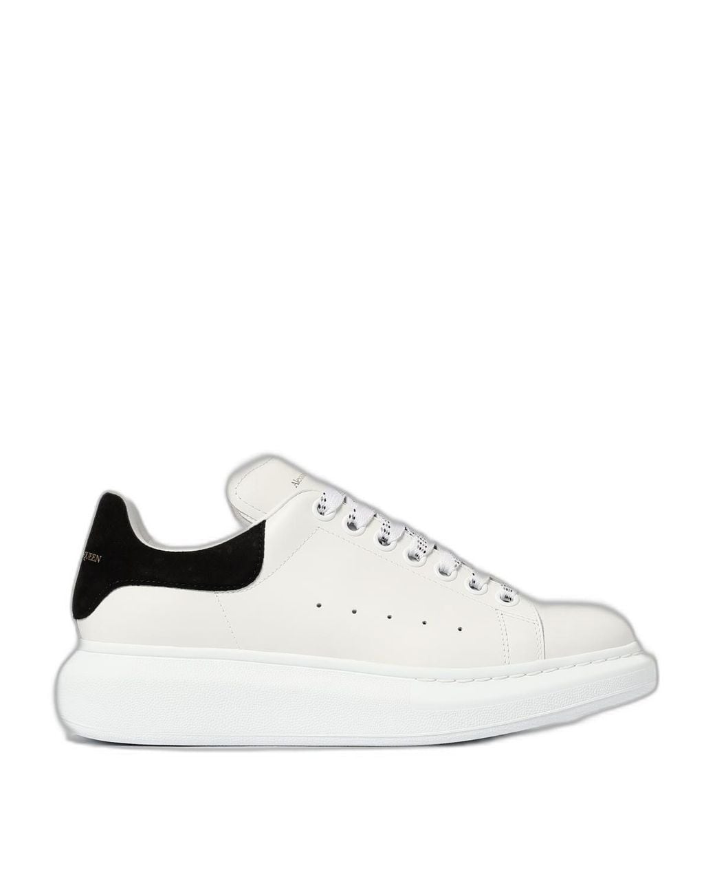 McQueen White Leather Sneakers