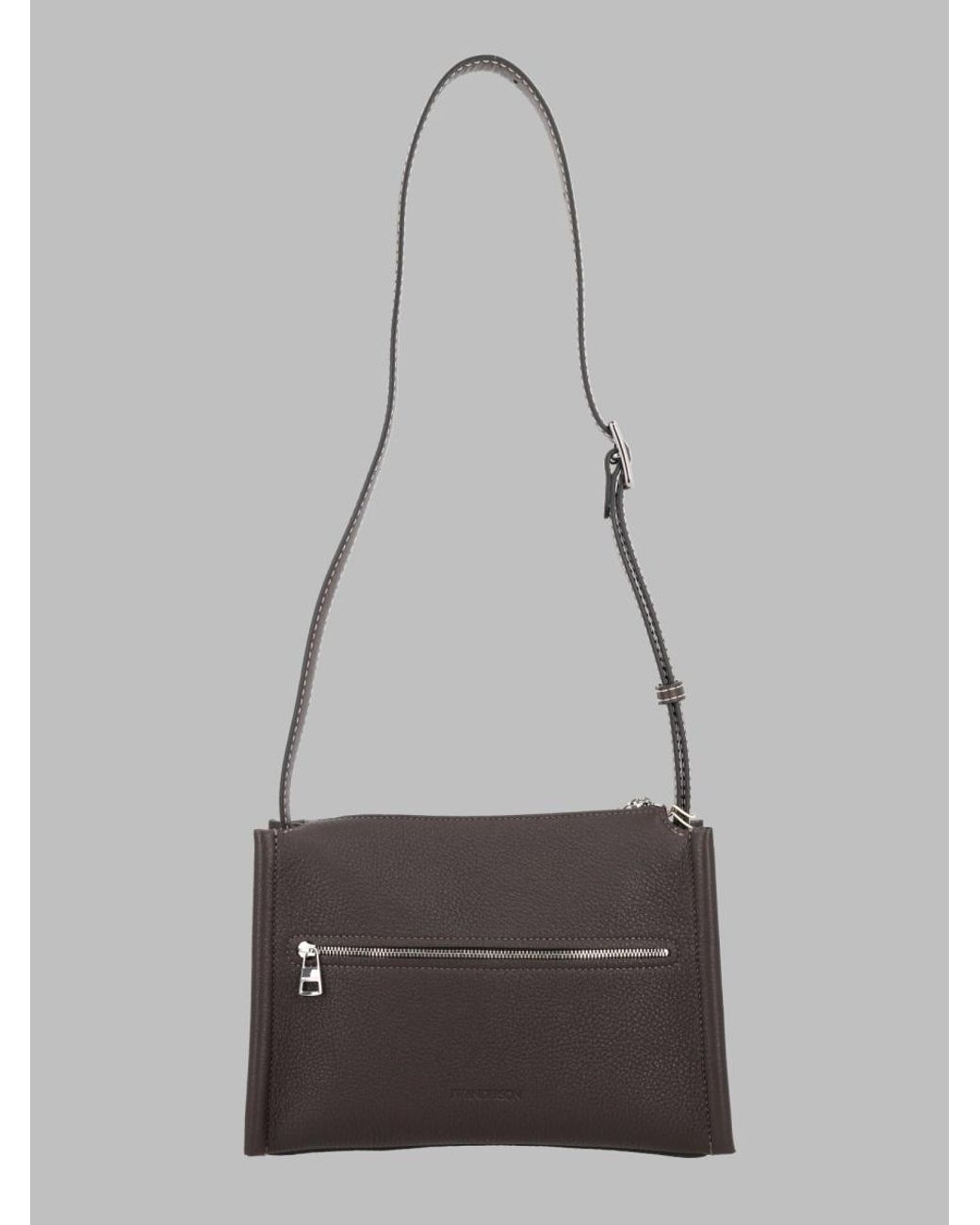 J.W. Anderson Gray Shoulder Bag Loafer Leather