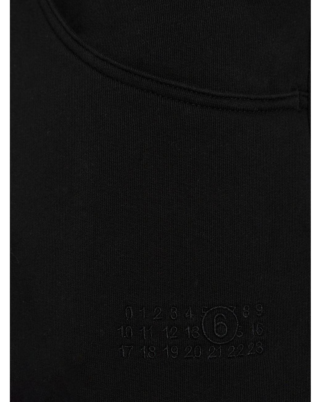 MM6 by Maison Margiela Black Cotton Trousers for men