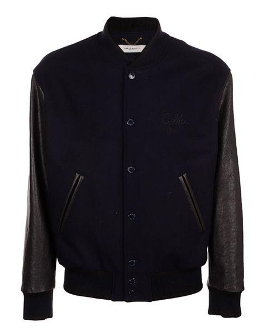 Golden Goose Deluxe Brand Blue Bomber Jacket for men