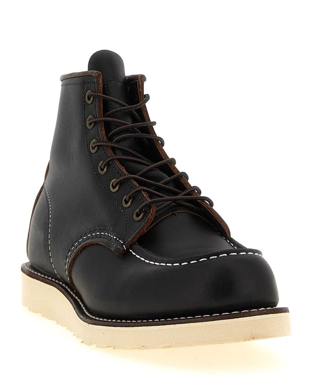 Red Wing Black Shoes 'Classic Moc Toe' Lace-Up Ankle Boots for men