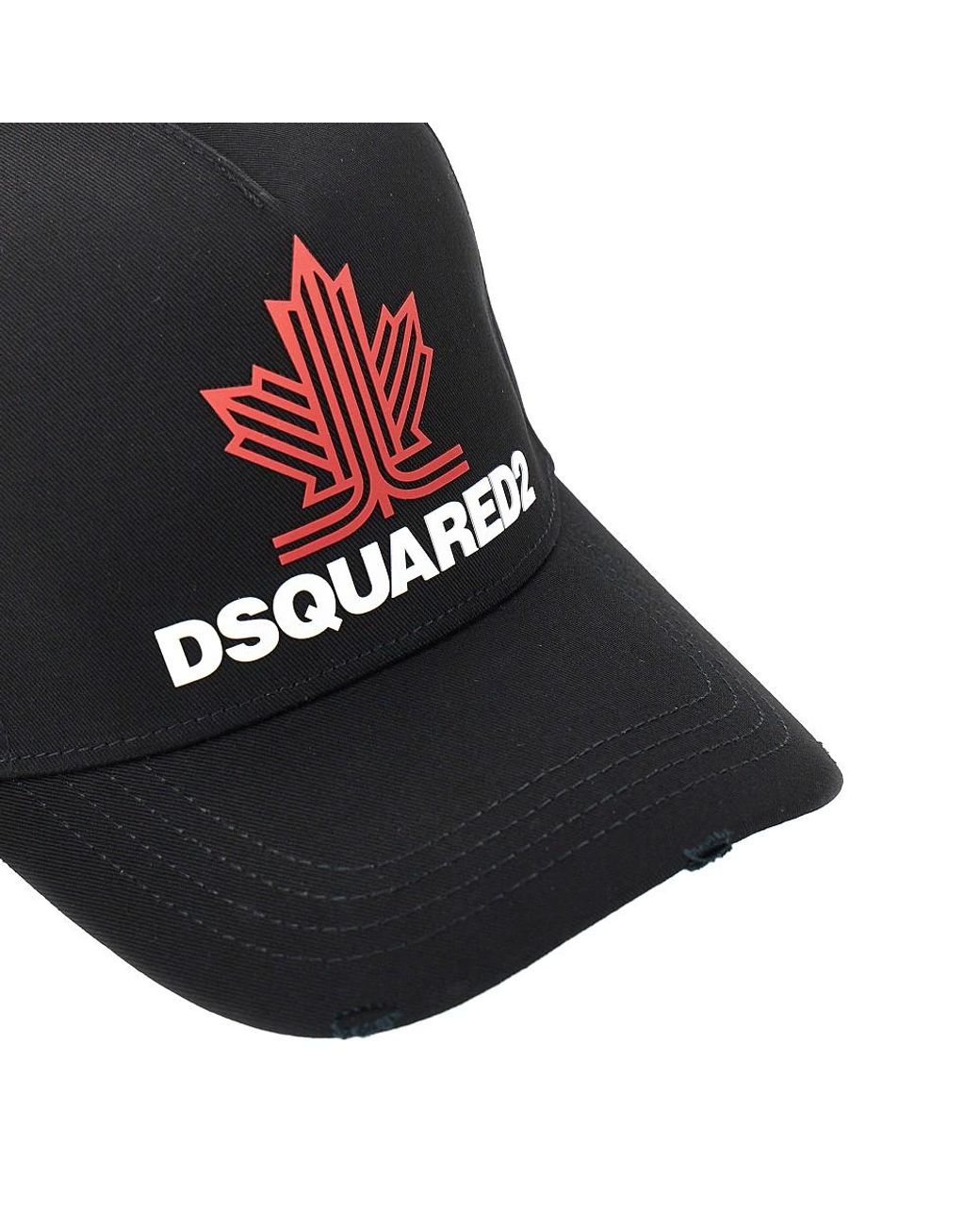 DSquared² Black Baseball Cap With Logo for men