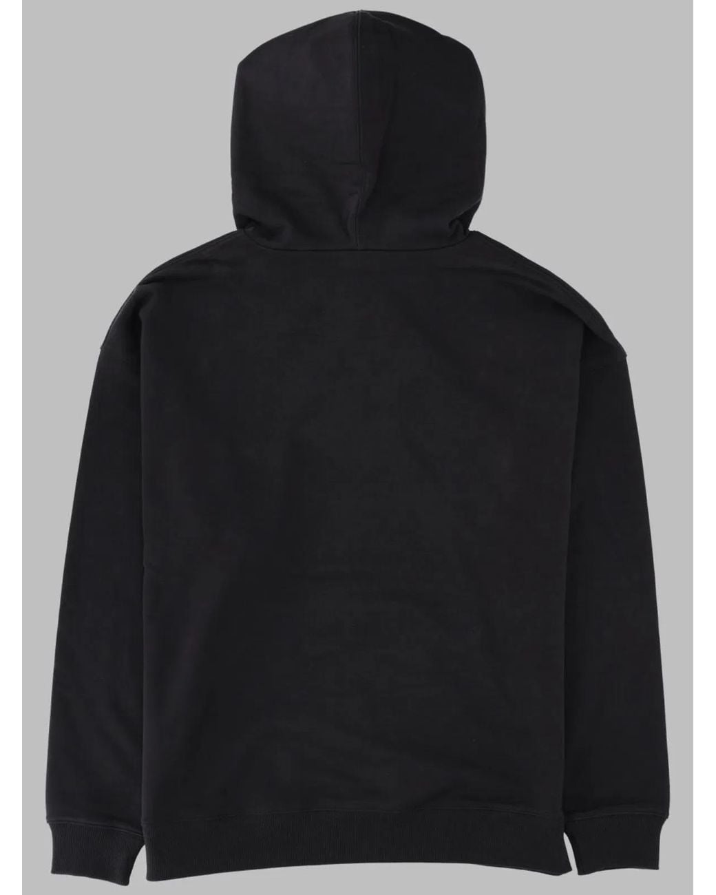 Y-3 Black Logo Cotton Hoodie for men