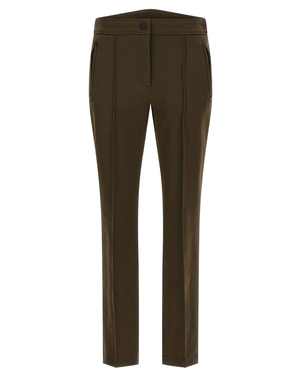 Moncler Gray Technical Twill Pants