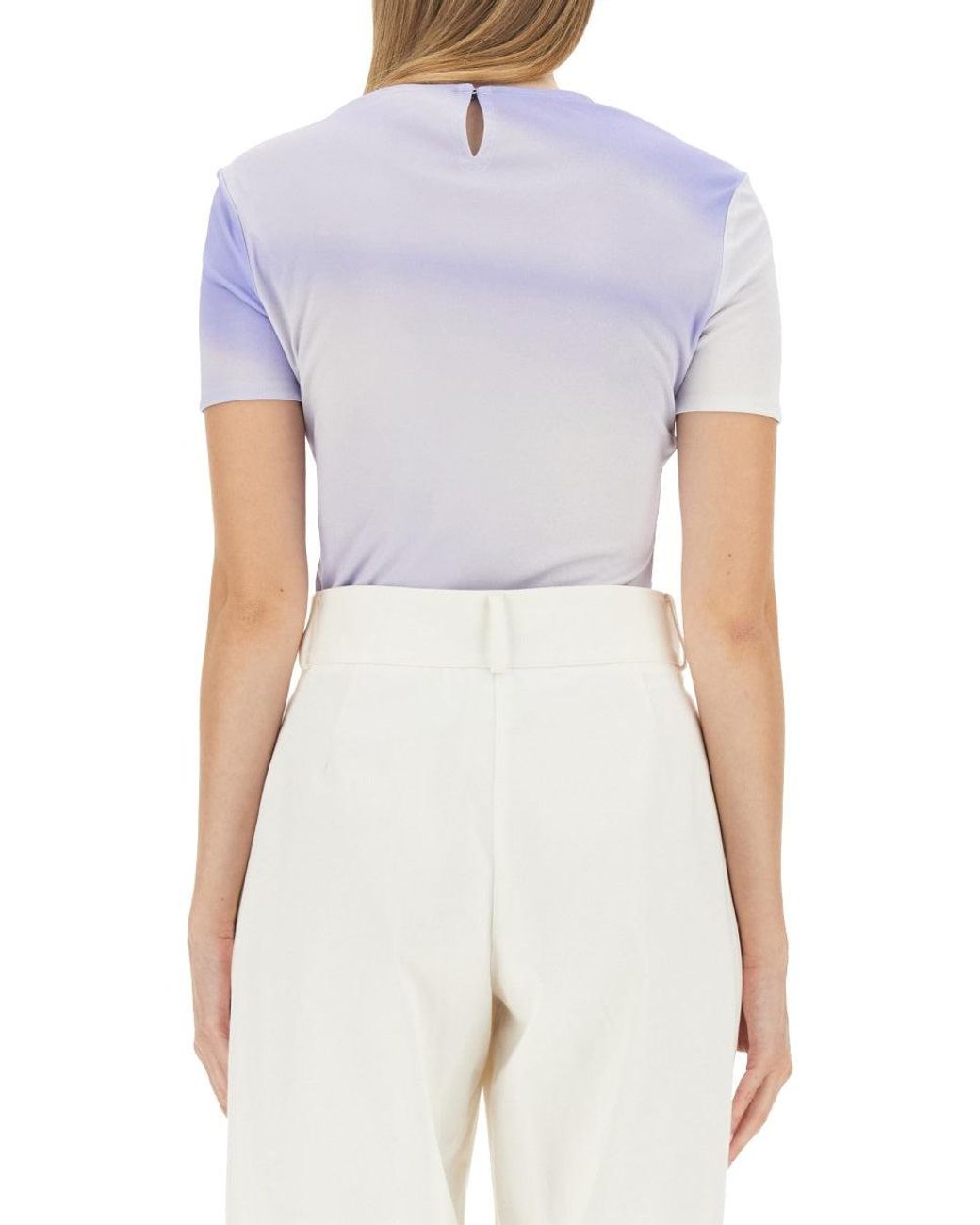 Jil Sander White Slim Fit Logo T-Shirt