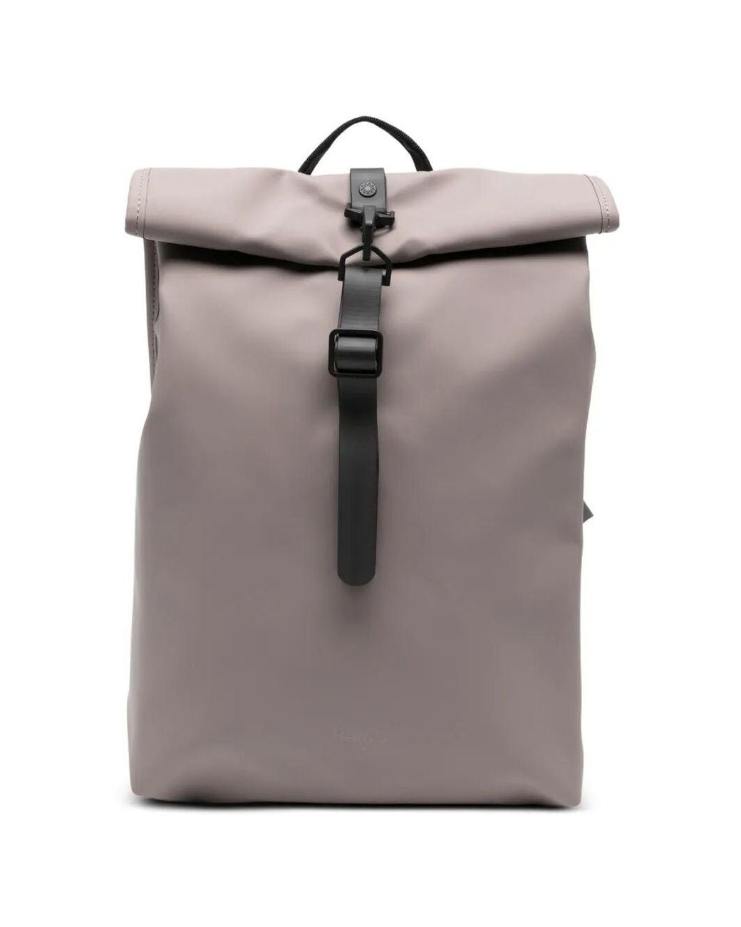 Rains Gray Cinder Rooltop Rucksack for men