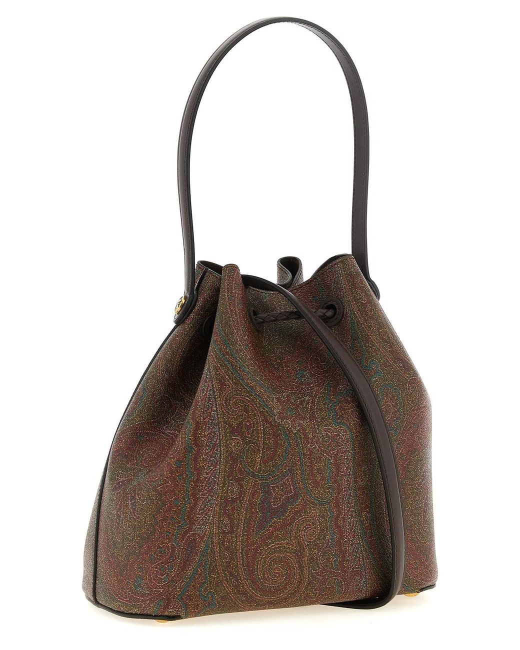 Etro Brown 'Arnica' Small Bucket Bag