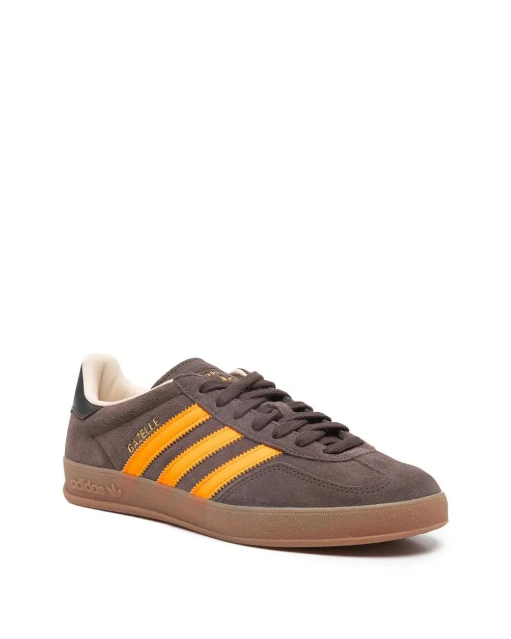 Adidas Originals White "Gazelle" Indoor Sneakers for men