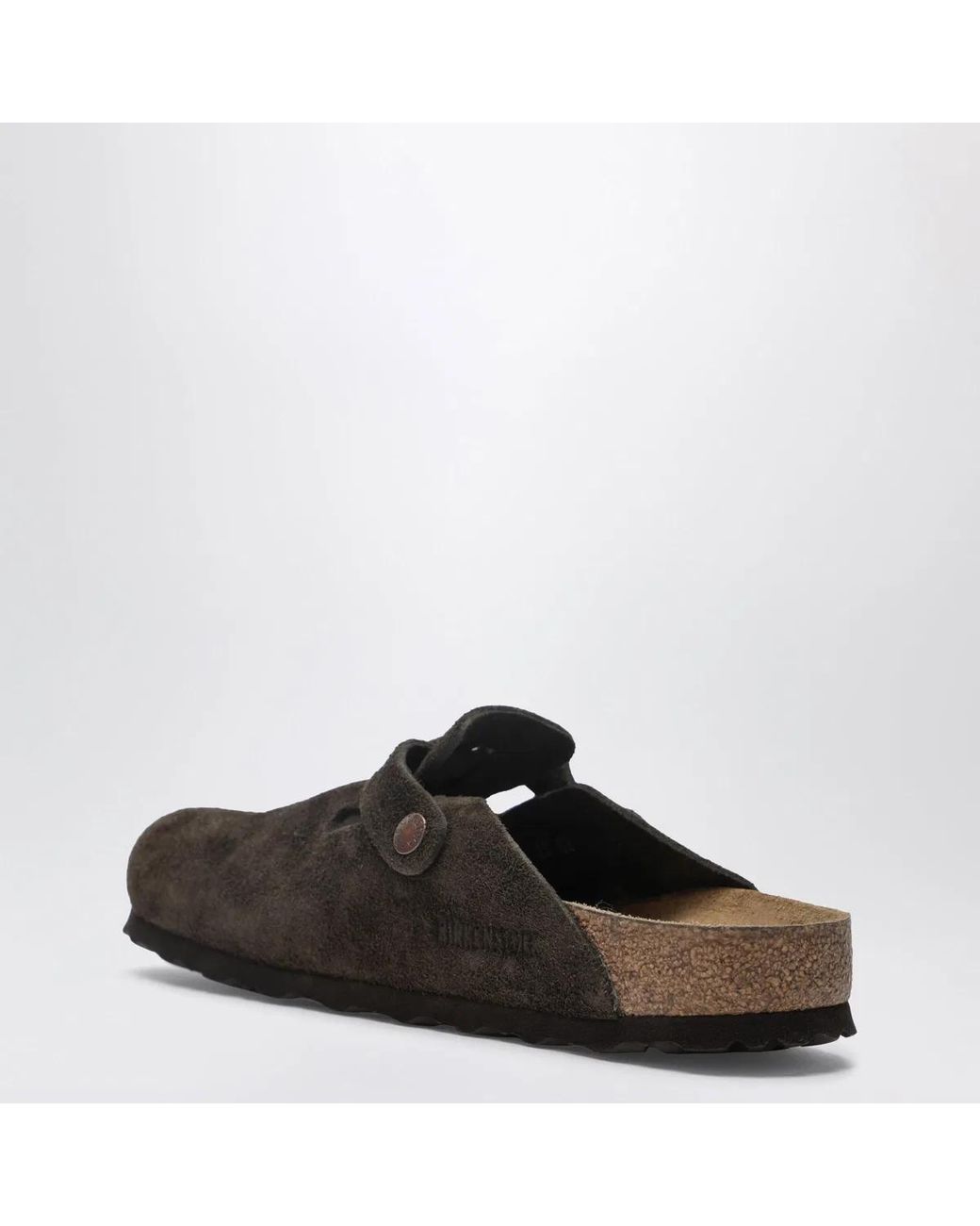 Birkenstock Black Suede Boston Clogs By