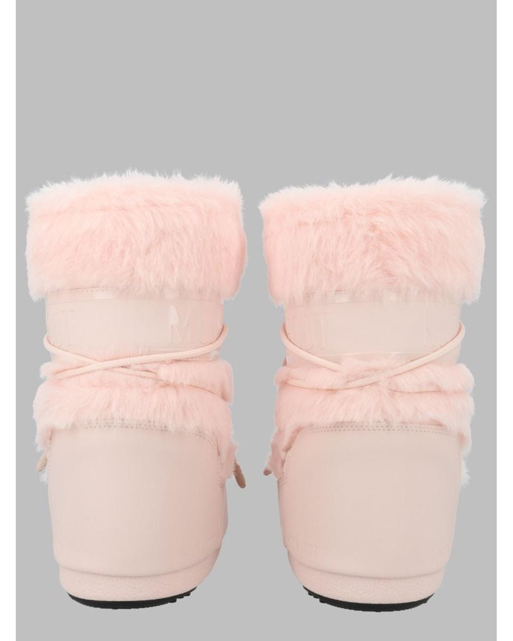 Moon Boot Pink Icon Faux Fur