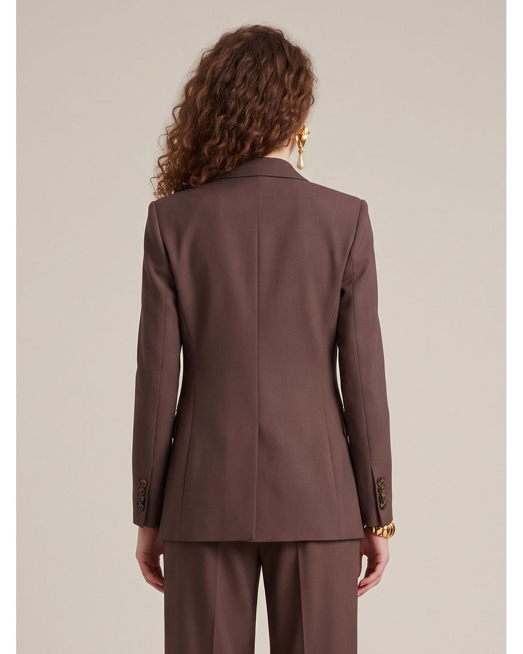 SUTTON NEW YORK Brown Single-Breasted Jacket
