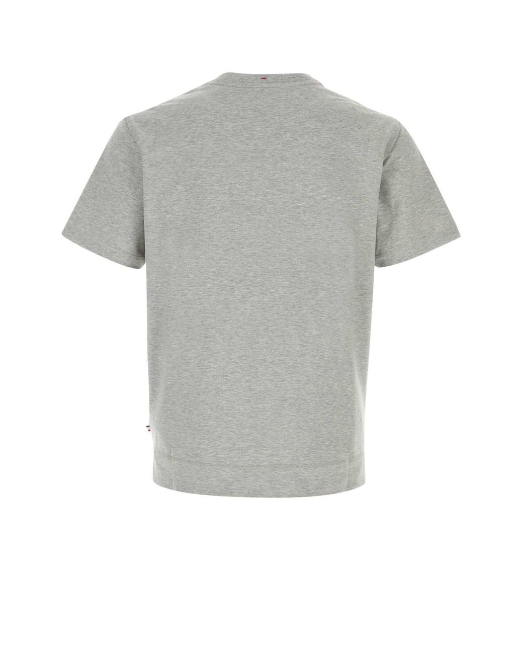 Moncler Gray Stretch Cotton T-Shirt Set for men