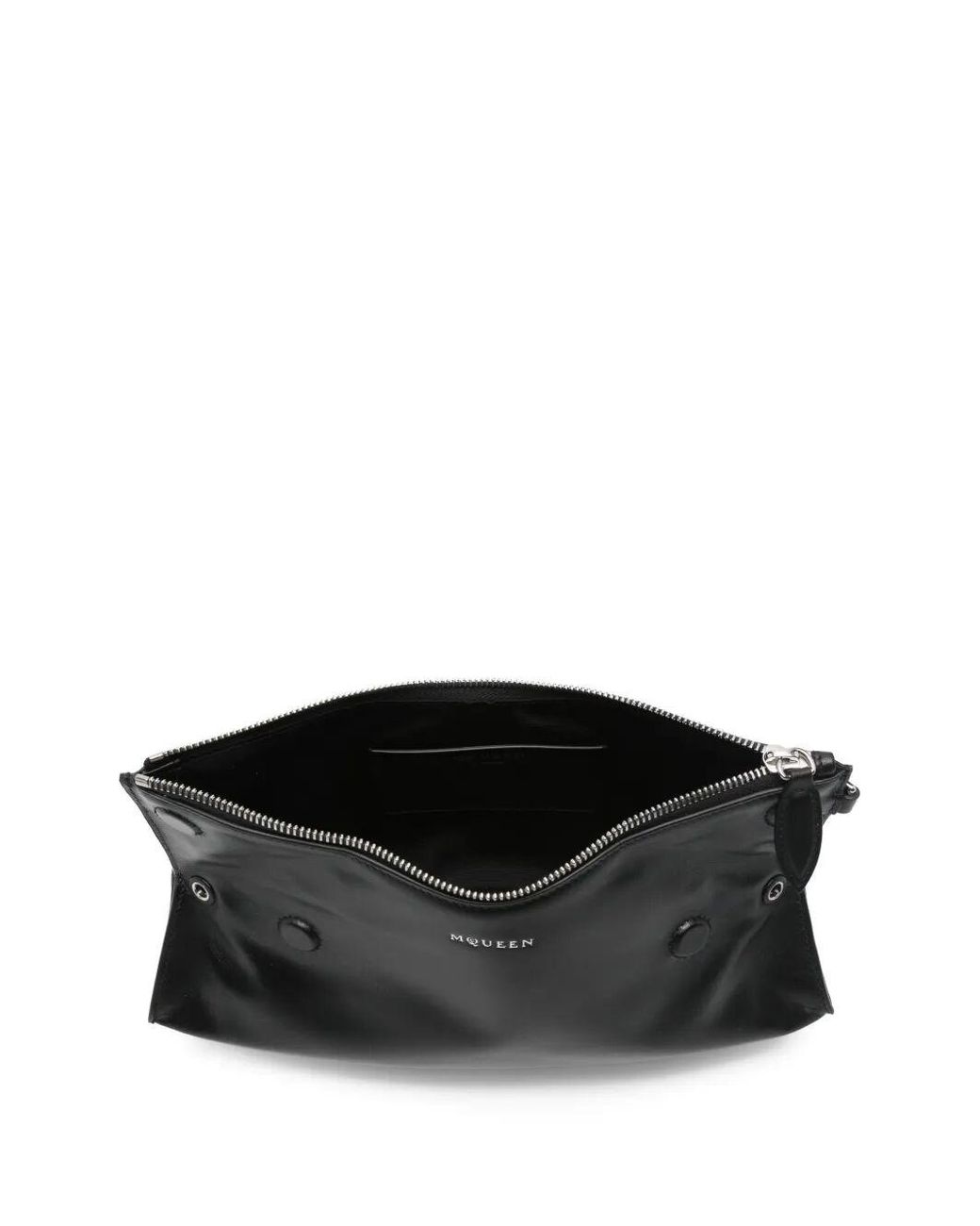 McQueen Black Manta Clutch