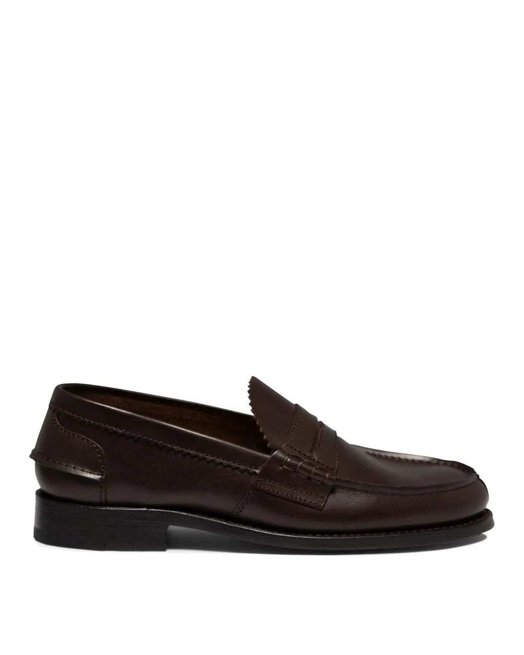Saxone Of Scotland Black "Arran" Loafers for men