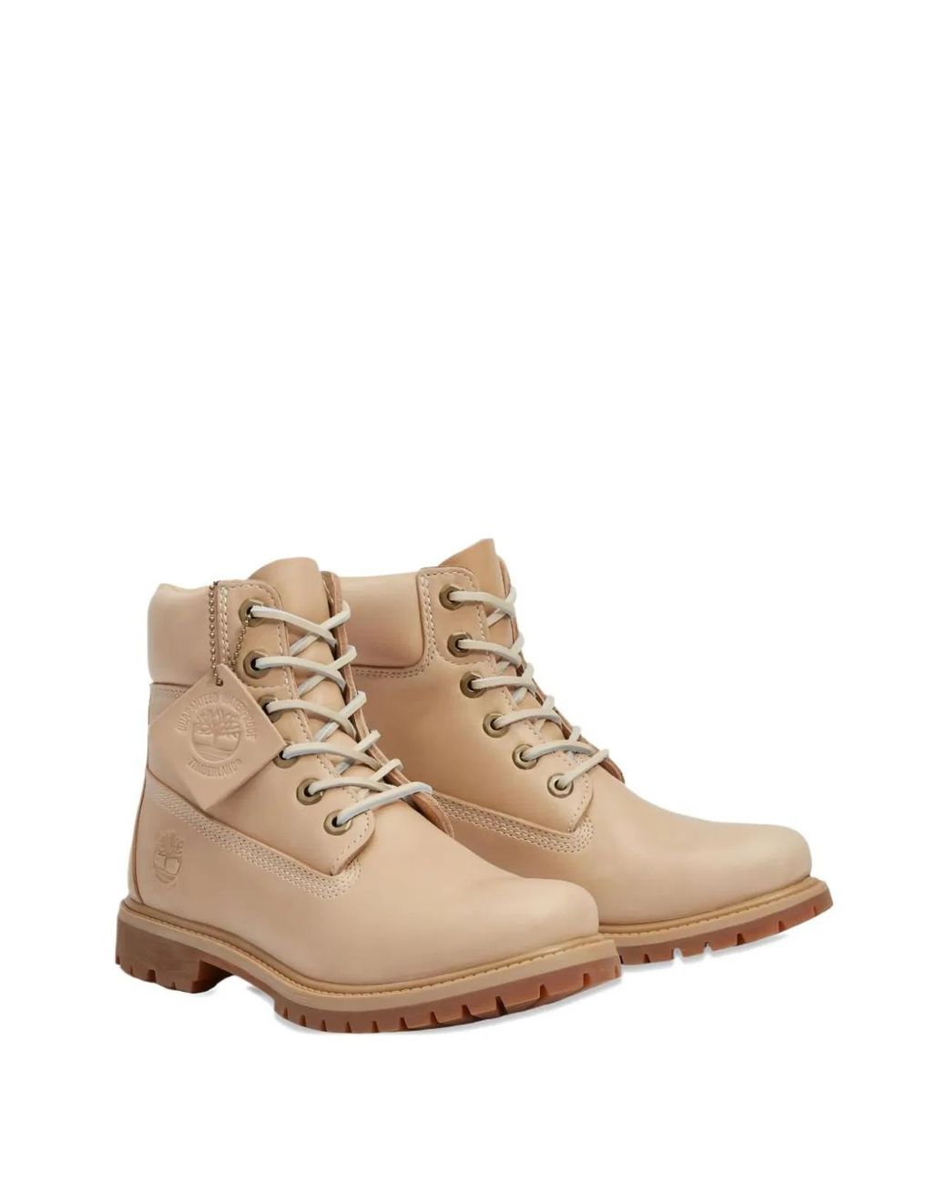 Timberland Natural Leather Rubber Boots