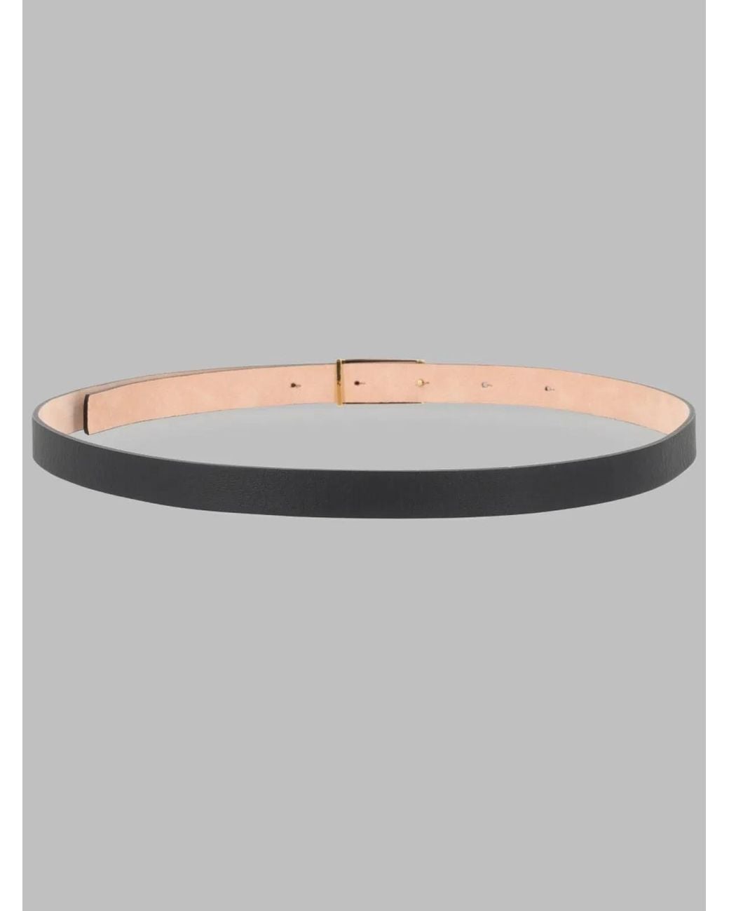 Victoria Beckham Gray Jumbo Frame Belt