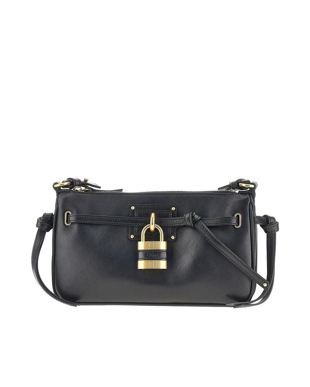 Chloé Black Mini Paddington Sling Leather Pouch