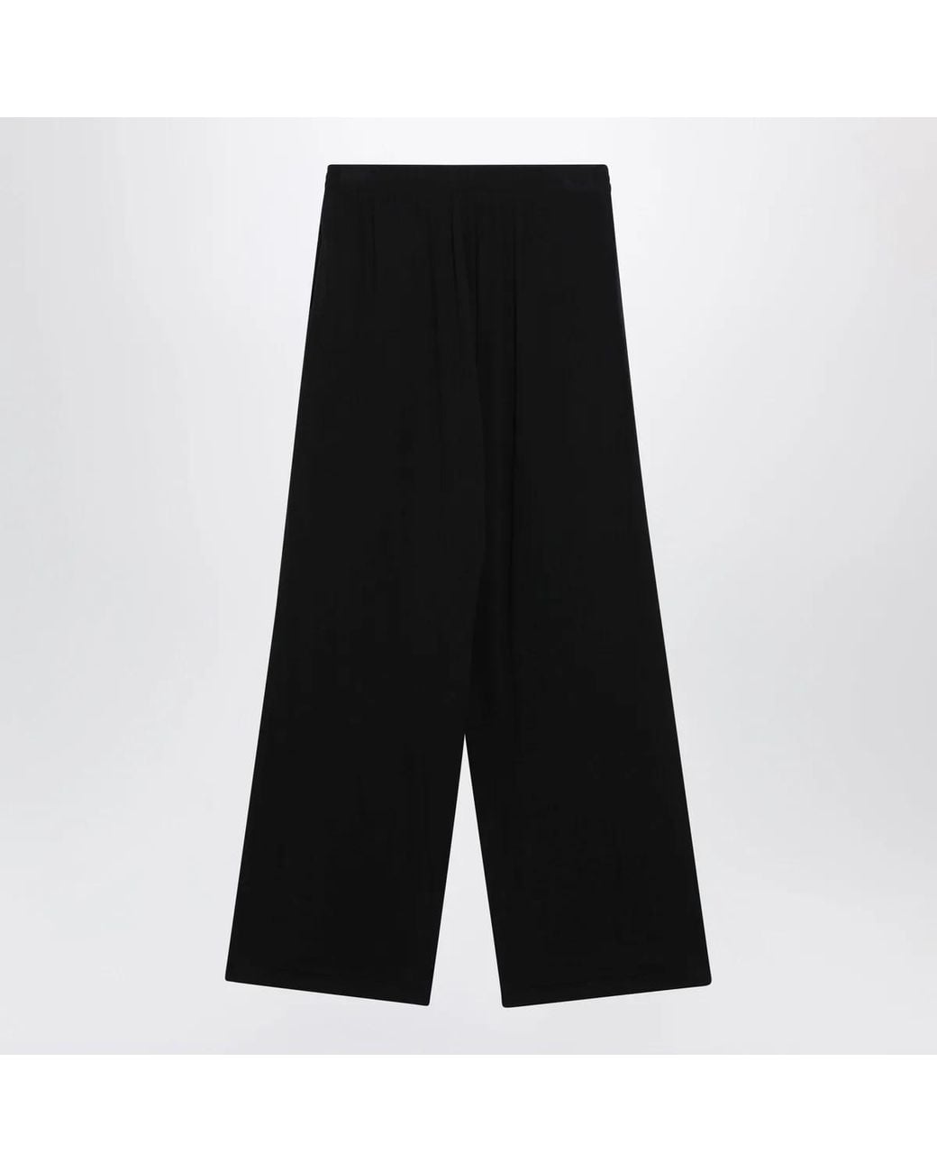Balenciaga Black Palazzo Trousers With Elastic Waist