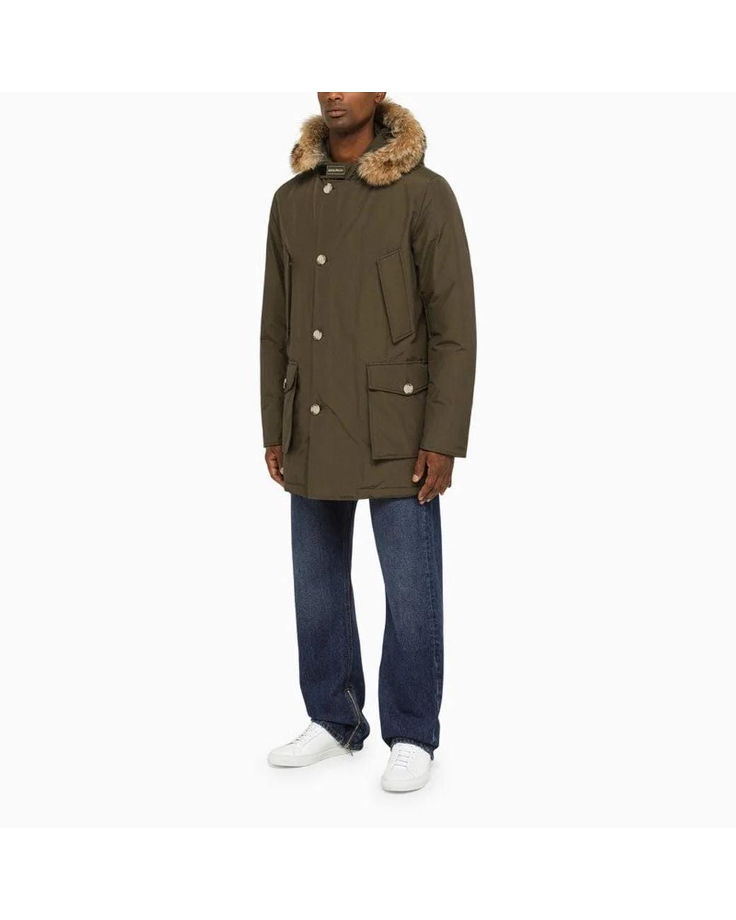 Woolrich Green Classic Arctic Parka for men