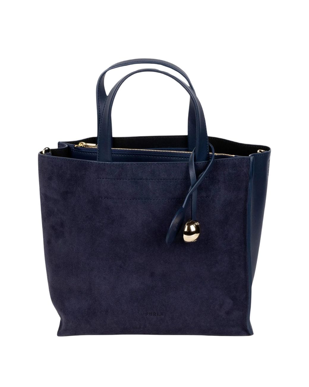 Furla Blue Divide Top-Handle Bag