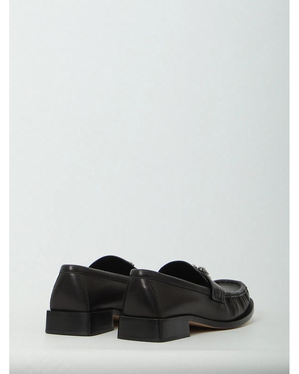 Roger Vivier White Viv' Rangers Leather Loafers
