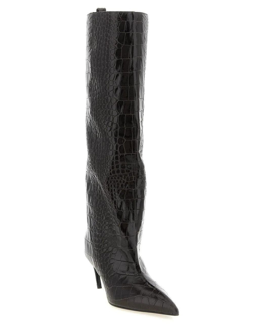 The Attico Black 'Lea' Boots