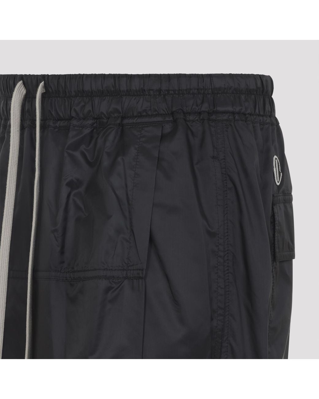 Moncler Black Kilt Shorts Moncler + Rick Owens for men