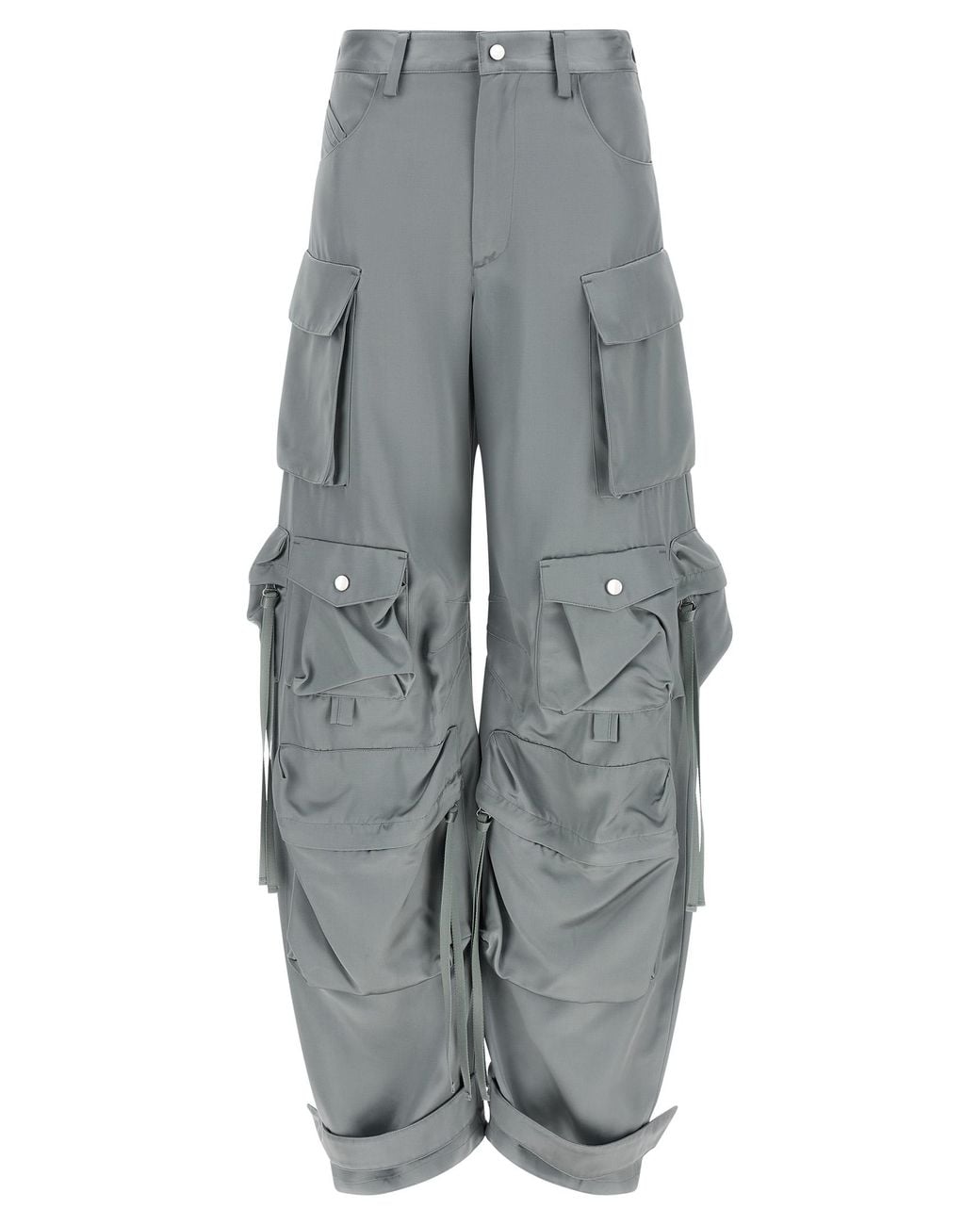 The Attico Gray 'Superattico 10' Collection Cargo Pants
