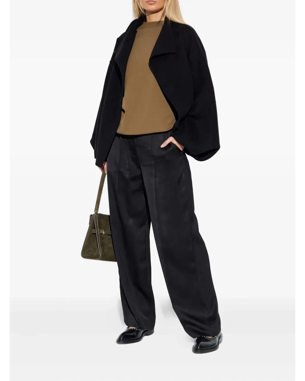 DARKPARK Blue "North Midioversize" Cashmere Wool Jacket