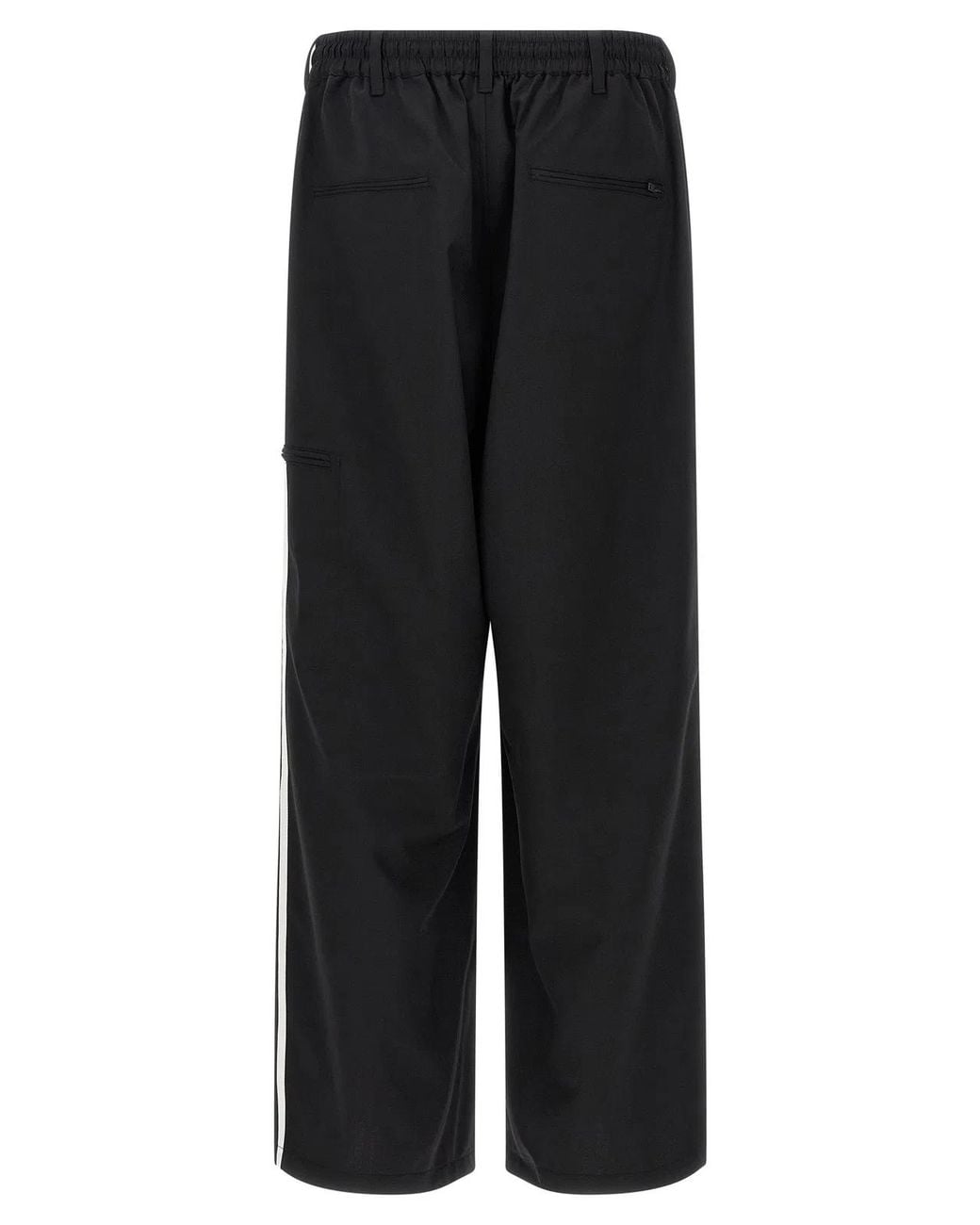 Y-3 Black Wool Blend Pants for men
